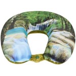 VIAGGI Green Forest 3D Print U Shaped Memory Foam Travel Neck and Neck Pain Relief Comfortable Super Soft Orthopedic Cervical Pillows
